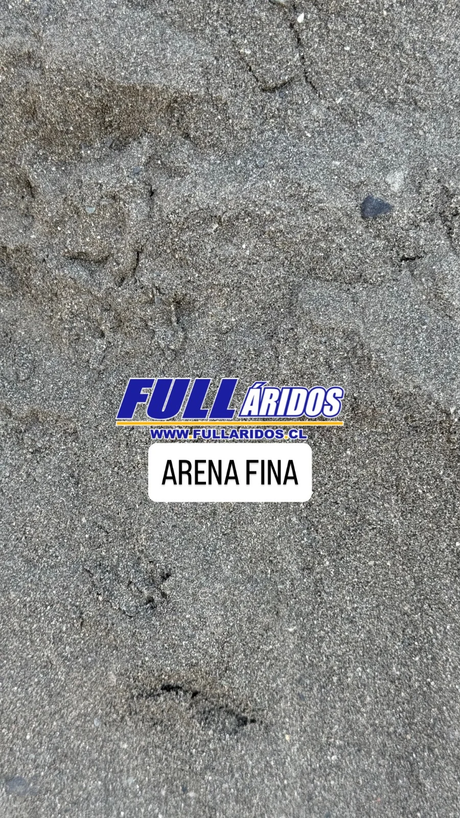 Arena fina natural, tamizada.